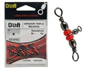 Girador Celta Triplo C/ Miçanga Nº 10x12 Black 38lb / 17,2kg - 10 Peças