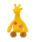 Girafa Amarela Pintas Coloridas 29Cm - Pelúcia