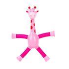 Girafa Estica e Gruda com LED Brinquedo Sensorial Educativo