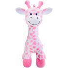 Girafinha Bebê De Pelúcia Rosa Animal Fun 14420 - BUBA