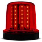 Giroflex Luz de Emergência Sinalizador 54 LEDs 12V 10W Vermelho AU041 Fixação Parafusos - Autopoli