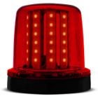 Giroflex Luz de Emergência Sinalizador 54 LEDs 12V 10W Vermelho Giroled Fixação Parafusos Carro Moto