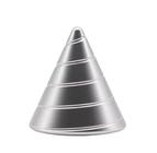 Giroscópio Mesa Alumínio Anti Estresse Relaxante Cone Silver