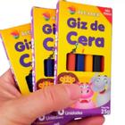 GIZ de cera 06 cores escolar papelaria