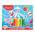 Giz de Cera 12 Cores Color Peps Jumbo - Maped