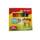 Giz de Cera 12 Cores Fino 50g - Gizbel