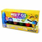 Giz de Cera 6 Cores Meu Primeiro Giz 09506 Acrilex