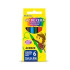 Giz de Cera Acrilex 06 Cores