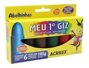 Giz de cera gizao big gis neon gliter 52G 6CORES em Promoção na Americanas