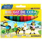 Giz De Cera Big Jumbo 12 Cores 112g Marca Acrilex