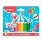 Giz de Cera Color''Peps Jumbo 12 cores 861311 - Maped