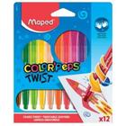 Giz De Cera Color Peps Twist 12 Cores Maped