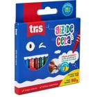 Giz de Cera Fino TRIS 12 Cores