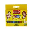 Giz de Cera Heróis 12 Cores Radex