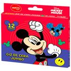 Giz de Cera Jumbo 12 Cores Mickey Mouse - Molin
