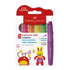 Giz de Cera Jumbo 6 Cores Supermacio Neon Linha Creatives Faber-castell