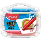 Giz de cera Maped color peps gel 6 cores