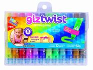 Giz De Cera Retratil 12 Cores Twist Jumbo Tris