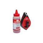 Giz De Linha 30M/100G Worker Vermelho