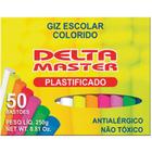 Giz Escolar Color CX.C/50UND. Plastificado - Delta