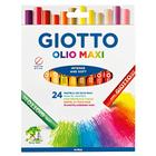 Giz Giotto Olio Maxi 24 Cores Tons Pasteis Oleosa