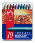 Giz Oleoso Neocolor I 10 Cores Metálicas Caran Dache - Caran d'Ache