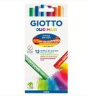 Giz pastel Giotto oleoso maxi com 12 cores