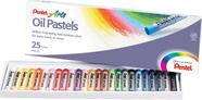 Giz Pastel Óleo 25 cores - Pentel -