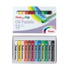 Giz Pastel Oleoso 12 Cores Pentel