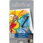 Giz Pastel Oleoso Aquarelavel Aqua Stic 10 Cores Cretacolor