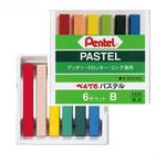 Giz Pastel Seco Cores Urbanas 6 Cores - Pentel