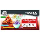Giz Pastel Seco Lyra Polycrayons Soft 12 Cores
