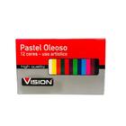 Giz Pastel Vision VS 600 Oleoso C/12CORES - Vision