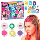 Giz Pintura De Cabelo Infantil Make Brinq Mechas Coloridas E Adesivos Para Unhas - Polibrinq