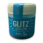 Glitter Comestível Azul Corante Pó Para Decoração - FAB