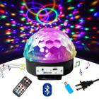 Globo Bola LED Colorido Toca Música Bluetooth + Pen Drive - Tech Eletronicos