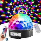 Globo Bola Magica Jogo De Luz LED RGB para Festa e Balada Com caixa de som /Mp3 /USB/Bluetooth