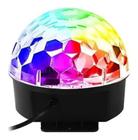 Globo Bola Maluca Led Magic Cristal Rgb Bluetooth Pen Drive - Alinee