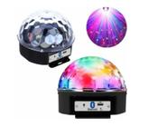 Globo Bola Maluca Led Magic Cristal Rgb Bluetooth Pen Drive