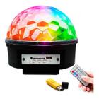 Globo Bola Maluca Led Magic Cristal Rgb Festas Mp3 Controle