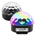 Globo Bola Maluca Led Magic Cristal Som Mp3 Luz Festa DJ Bluetooth