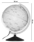 Globo Celeste Cielo Branco Luminoso Lâmpada Led 30cm Diâmetro