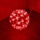 Globo Com 50 Lampadas Pisca Pisca Luz De Led Flor Vermelho Natal