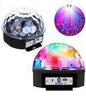 Globo Cristal Musical Rgb Festa Controle Bluetooth