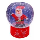 Globo de Neve de Natal Inflável com Papai Noel 60cm Bivolt