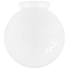 Globo de Vidro Leitoso Esférico com Colar 08 x 15