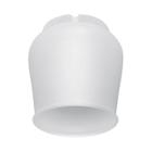 Globo Master Plástico Fundo Aberto Ventilador de Teto Boca com 10cm de Diâmetro Universal Branco Fosco