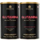 Glutamina 100% Essential Nutrition - Kit 2x 600g cada