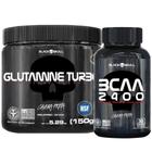 Glutamina Turbo 150g + Bcaa 2400mg 30 Caps Black Skull