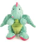 goDog, Dragon Squeaker Dog Toy, Chew Guard and Resistant Technology, Durable Plush, Soft, Tough, Reinforced Seams